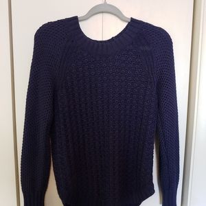 dark purple knit sweater